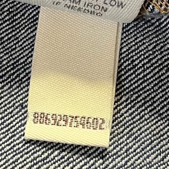 MUDD Vest Juniors Dark/Medium Wash Denim Distressed Size Medium Western Boho - Picture 8 of 10